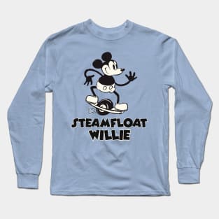 Steamfloat Willie on Onewheel Long Sleeve T-Shirt